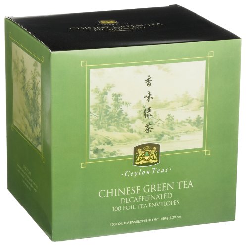 Silkenty Decaffeinated Chinese Green Tea Block, 100-Count Tea Bag Boxes (Pack of 3) by Decaf Teas