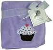 Kids Line Pram Boa Blanket with Cupcake Embroidery (Lilac)