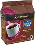 Maxwell House Cafe Collection French Roast Coffee, T-Discs for Tassimo Coffeemakers, 16-Count Packages (Pack of 5)