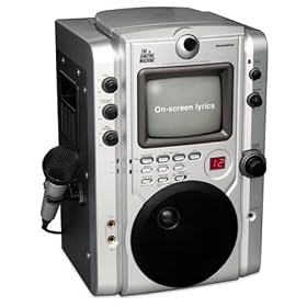 Singing Machine STVG-520 Top Loading CDG Karaoke System With Monitor for Scrolling Lyrics plus Video