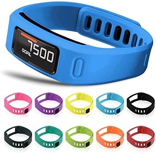 SnapsityÃ'Â© Set of 10 Multi-Color Replacement Wrist Bands For Garmin Vivofit With Clasps Vivofit Bracelets (Small) by Snapsity