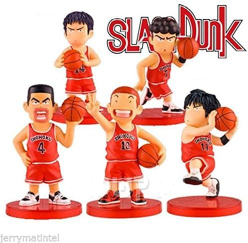 Anime Toy New 5 Pcs Slam Dunk Sakuragi 7cm Mini PVC Figures Set