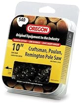 Oregon 10-Inch Semi Chisel Chain Saw Chain Fits Craftsman, Poulan, Remington #S40