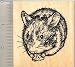 Large Dwarf Hamster Rubber Stamp - Wood Mounted
