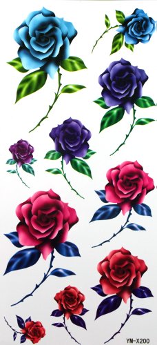 YiMei Sexy flower waterproof color temporary tattoos flowers