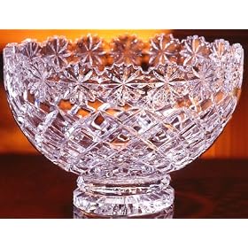 8 Diameter Brussels Crystal Serving Bowl by Crystal Clear