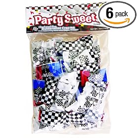 Party Sweets By Hospitality Mints Checkered Flag Buttermints, 7-Ounce Bags (Pack of 6)