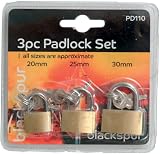 Blackspur BB-PD110 3PC PADLOCK SET - 20, 25 & 30MM