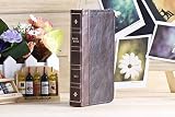 Samsung Galaxy S7 Edge Retro Book Case, Umiko(TM) Retro BOOK Genuine Leather Flip Wallet Stand Case Brown Real Leather Cover Case for Samsung Galaxy S7 Edge Credit Card ID Case