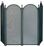 Outdoor Living : UniFlame 4 Fold Large Diameter Black Screen W/ Woven Mesh