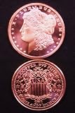 1 oz .999 Fine Copper Morgan Dollar Coin Round Bullion