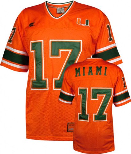 Buy Miami Hurricanes All Time Secondary Color Football Jersey