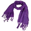 Sheer Thin Spring Long Scarf Wrap Shawl 74x24 Purple
