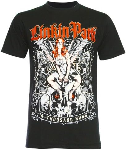 (PALLAS) The Linkin Park Graphic Art T-Shirt (NS043) (Black ,M)