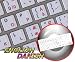 Mac English-danish Keyboard Stickers On White Background