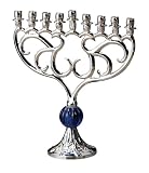 Biedermann & Sons Baroque Menorah, Cobalt Nickle Finish