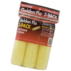 Wooster Brush RR726-9 Golden Flo Roller Cover 3-pack 3/8-Inch Nap, 9-Inch