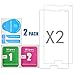 (2 Pack) Galaxy Note 4 Screen Protector Glass, CiCOTEX Ultra-Clear High Definition (HD) Tempered Glass Screen Protectors for Samsung Galaxy Note 4