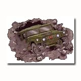 Camouflage Military Jumbo Wall Appliqu 