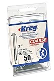 Kreg SML-C2 2-Inch Washer Head #8 Coarse Pocket Screws, 50 Count [並行輸入品]