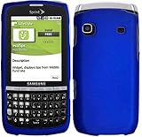 Blue Rubberized Hard Case Cover Protector for Samsung Replenish M580