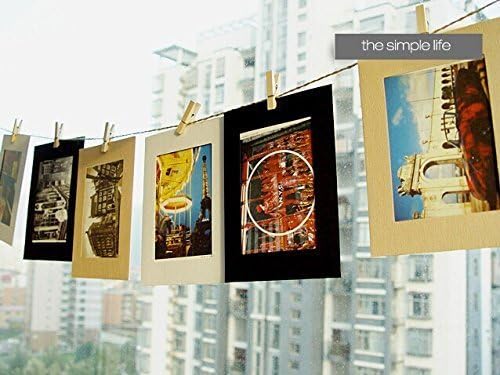 Romantic Life 2 Days Delivery 10pcs Wall Deco DIY Paper Photo Frame with Mini Clothespins and Stickers by Romantic Life