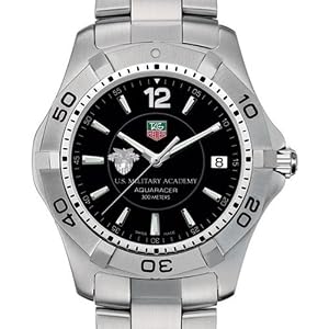 West Point TAG Heuer Watch - Men's Steel Aquaracer with Black Dial at M.LaHart