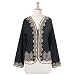 Gold Zardosi Embroidered Black Wool Jacket (Petite, Tall & Misses Sizes XS-3X)