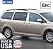 Made in USA! Compatible with 2010-2017 Toyota Sienna 6PC Stainless Steel Chrome Pillar Post Trim