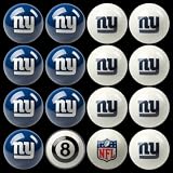 New York Giants Home and Away Complete Billiard Ball Set