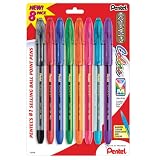Pentel R.S.V.P. Ballpoint Pen, Medium Point, Assorted Ink Colors, 8 Pack (BK91CRBP8M) ~ Pentel