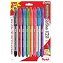 Pentel R.S.V.P. Ball Point Pen, Medium Point, Black/Blue/Green/Orange/Pink/Red/Sky Blue/ Violet Ink (BK91CRBP8M)