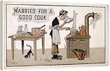 Box Canvas Print of MAN IN THE KITCHEN C1905 from Mary Evans