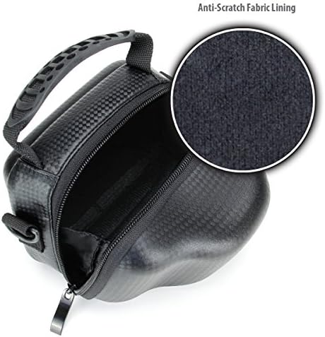 DuraSHELL Impact-Absorbing Camera Case with Adjustable Shoulder Strap and Anti-Scratch Interior Lining - Fits Panasonic Lumix Cameras Including DMC-G3 , DMC-G6 , DMC-GX7 , DMC-LZ20 , DMC-FZ38 and Many More! *Includes Bonus Microfiber Cleaning Cloth