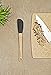 Epicurean Silicone Series Utensils, Small Spatula, Natural with Black