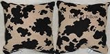 Go West Cow Tapestry Pillow
