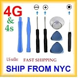 Tools Kit for iPhone 4S & 4G Opening Tool Kit 5 Star Pentalobe Screw Driver (7 Tools)