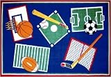 LA Rug Sports A Rama Rug 39x58