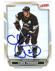 Collectibles: Chris Pronger autographed Hockey Card (Anaheim Ducks) 2007 UD Victory #172 - Autograph Warehouse