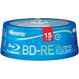 Memorex 32020013366 25GB 2X Rewriteable BD-RE Blu-ray Discs (15pk Spindle)