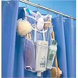 CasaVia Quick-Dry Hanging Shower Caddy with Dispenser Pockets