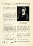 1925 Ad Pianist Percy Grainger Steinway Musical Instruments Piano NY Antique - Original Print Ad