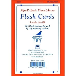 Alfred's Basic Piano Library Flash Cards, Bk 1A & 1B (Flash Cards)