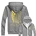 Angelaicos Unisex Cotton Blend Luminated Printing Long Sleeve Costume Coats
