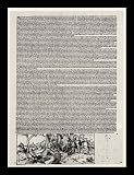 German champion of the 1st Half of the 16th Century (Announcement of the Ludwig von Hutten to Duke Ulrich von W���rttemberg regarding the murderer of Hans von Hutten) Black Wood-Mounted Art Poster Print - 11