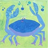 Crab With Bubbles Canvas Reproduction