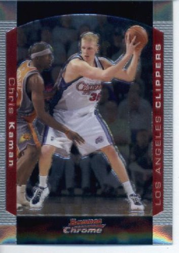 2004 05 Bowman Chrome Basketball Card #85 Chris Kaman Los Angeles Clippers
