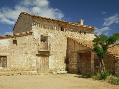 Exterior of Traditional Stone Farmhouse Near Teruel in Aragon, Spain, Europe Photographic Poster Print by Michael Busselle, 12x16
