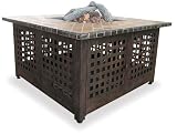 Outdoor Living : Outdoor Gas Firebowl with Slate Mantel UniFlame GAD860SP