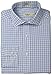 Haggar Men's Gingham Fancy Poplin Long-Sleeve Fitted Shirt